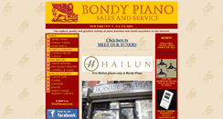Desktop Screenshot of bondypiano.com