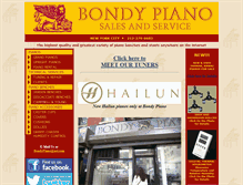 Tablet Screenshot of bondypiano.com